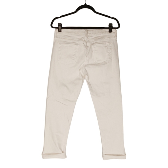 JUST BLACK White Distressed Slim Jeans 28 - Picture 3 of 5